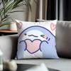 Fashion Ffat Sharkead Cushion Cover Antidustmite Pillowcase Invisible Zipper Silky Short Plush Sofa Cushion Cover