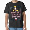 Protect Trans Youth Trans Pride Dagger Classic T Made In Usaaus Tshirt S2xl