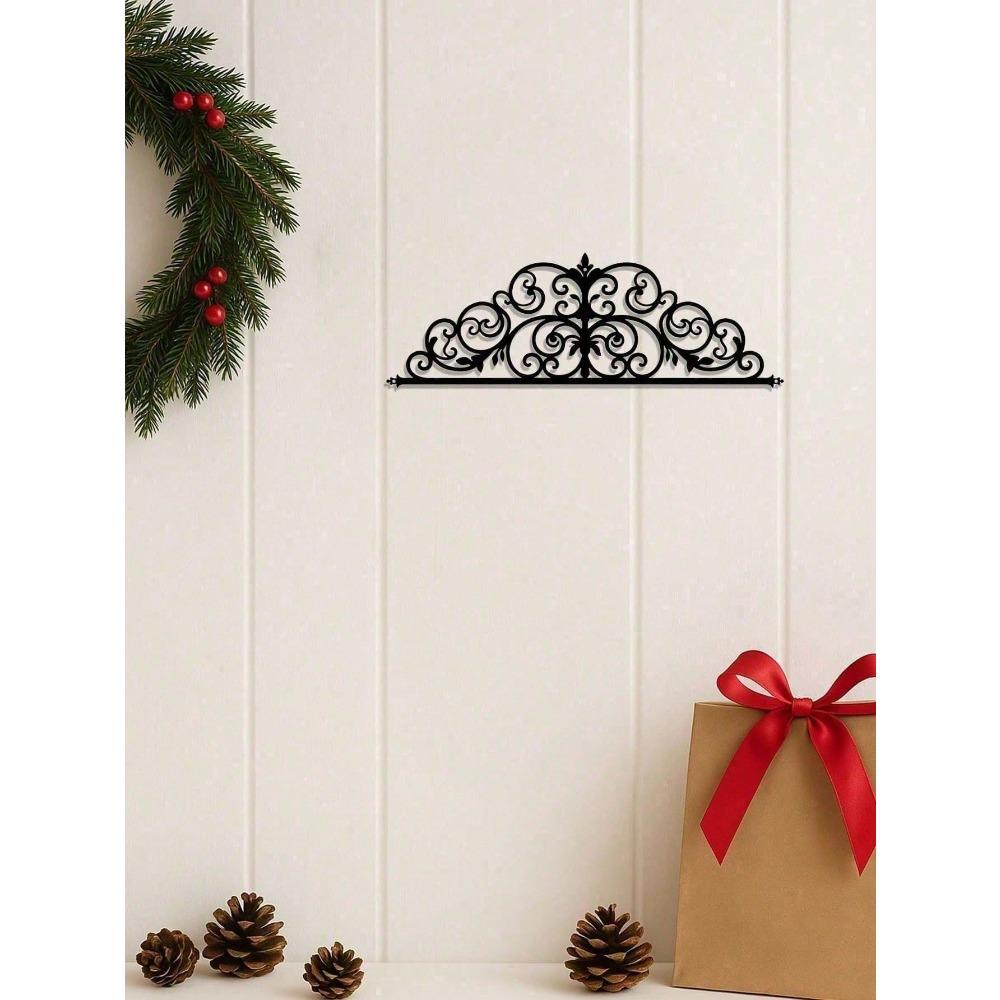 Vintage Metal Door Hanger Floral Wreath for All Seasons Farmhouse Wall Decor for Living Room Bedroom Kitchen Home Aesthetic Gift for Women