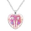Paradise Kiss Anime Necklace Yukari Hayasaka Miwako Sakurada Glass Heart Shape Pendant Necklace Charm Jewelry Friend Gift