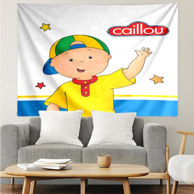 Caillou Tapestry for Bedroom Aesthetic Classroom Tapestries Wall Hanging for Living Room Dorm Office,Ideal Creative Gift