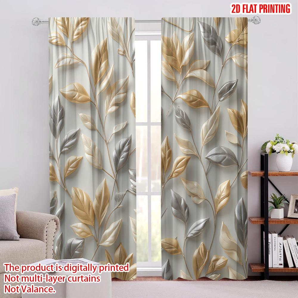 

2pcs Window Curtains feather Versatile Polyester Fabric,Without Electricity Family Party Decoration Use for Holiday Parties 52.50 × 116.00 cm 2 pcs