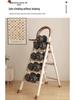 Thickened Carbon Steel Folding A-Frame Ladder: Indoor Multifunctional Step & Telescopic Climbing Ladder for Housewarming