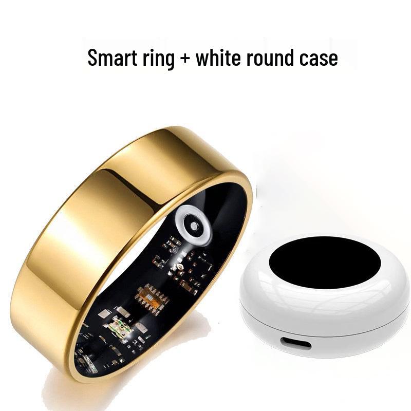 Smart Ring: Heart Rate, Blood Oxygen, Sleep & Stress Monitor with Remote Camera Control & Waterproof Design