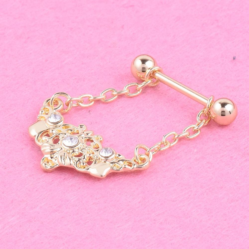 Surgical Steel Body Piercing Jewelry Nipple Ring for Women Girls