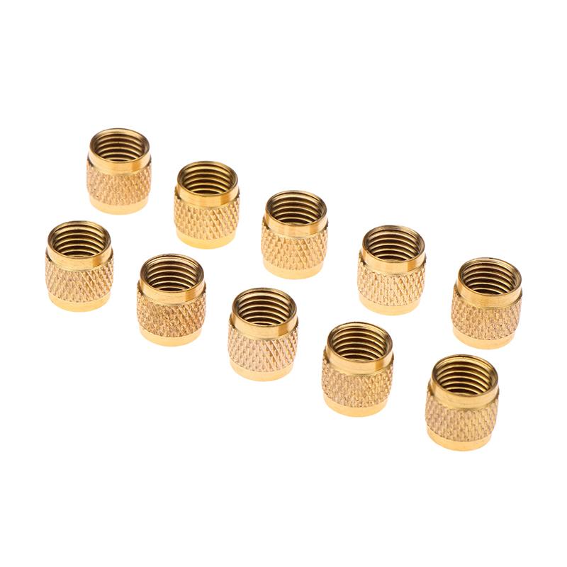 10Pcs Brass Valve Cores Replacement Ac Hvac/R Field Service Tool Refrigerant Valve Core Remover Removal Tool Havc