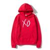 Xo Logo The Weeknd Černá Unisex Dámská mikina Tumblr Mikina Unisex Mikina Letní fleece 100% Bavlna Unisex Teplá Mikina
