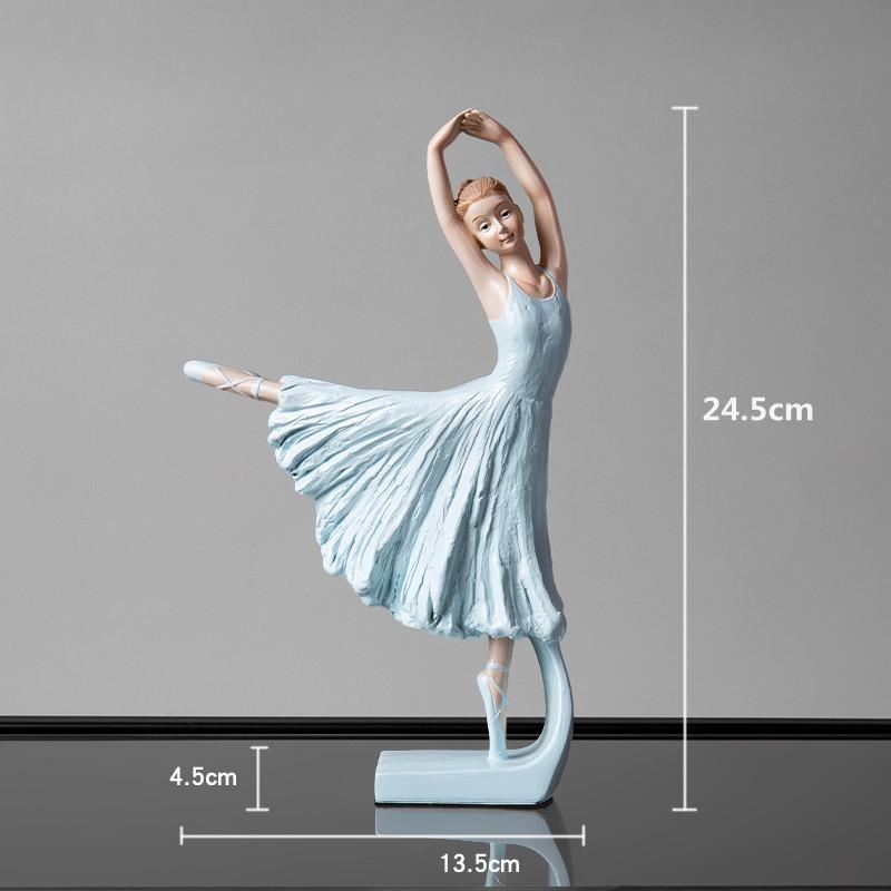 Nordic Creative Ballet Girl Ornaments Ins Wind Dancer Model Room Princess Room Soft Decoration Home Decoration