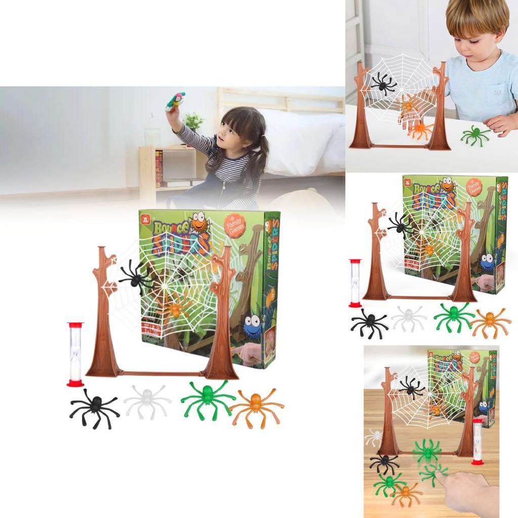 Plastic Bounce Spiders Game For Kids Indoor Recreation And Cognitive Development