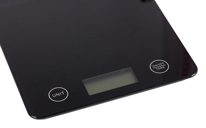Waga Kuchenna Elektroniczna Lcd Do 5Kg Od 1G Szklana Czarna Domowa Płaska