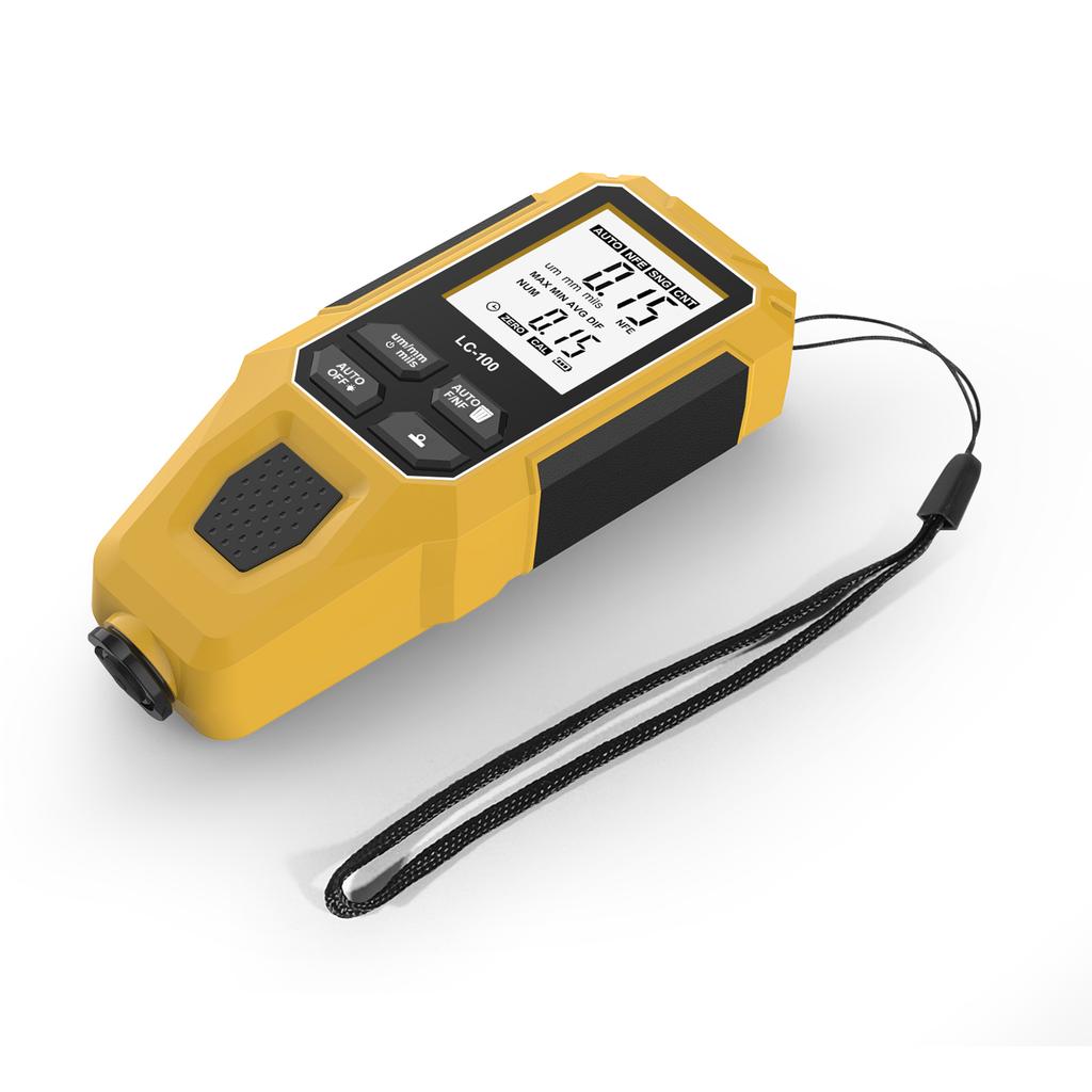 Coating Thickness Gauge, Portable Digital Car Paint Thickness Tester, Ferrous Non Ferrous Coating Tester with Automatic