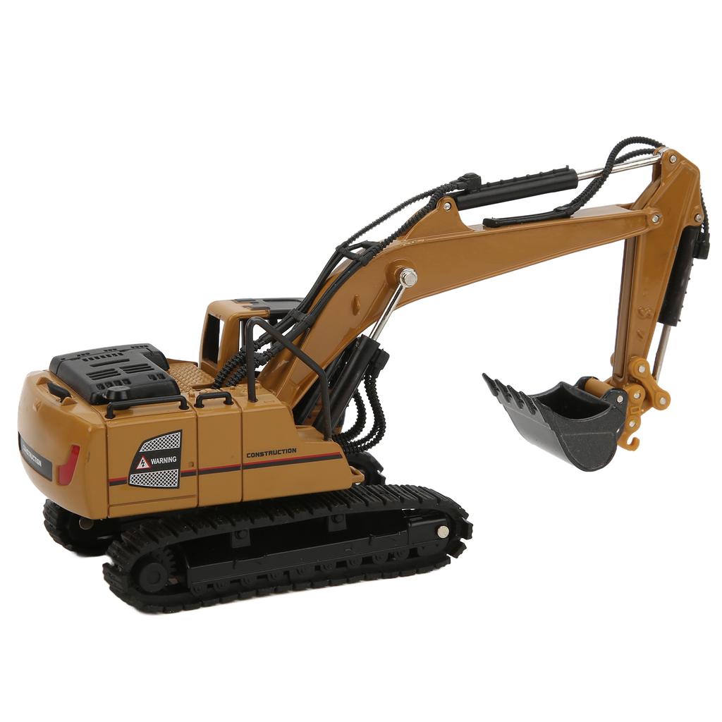 Backhoe Loader Heavy Duty Wheeled Excavator Durable 1: 60 Scale Site Backhoe Digger for Kids Decoration
