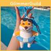 Summer Shiba Inu Theme Plush Pendant Wearing Sunglasses Swimming Design Circle