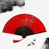Photography Props Chemical Fiber Cloth Cute Not Easily Deformed Wedding Party Folding Handheld Fan Chinese Fan