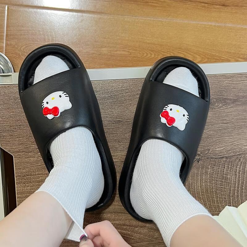 

JINGRUIXIANGE Hello Kitty Soft EVA Summer Slippers