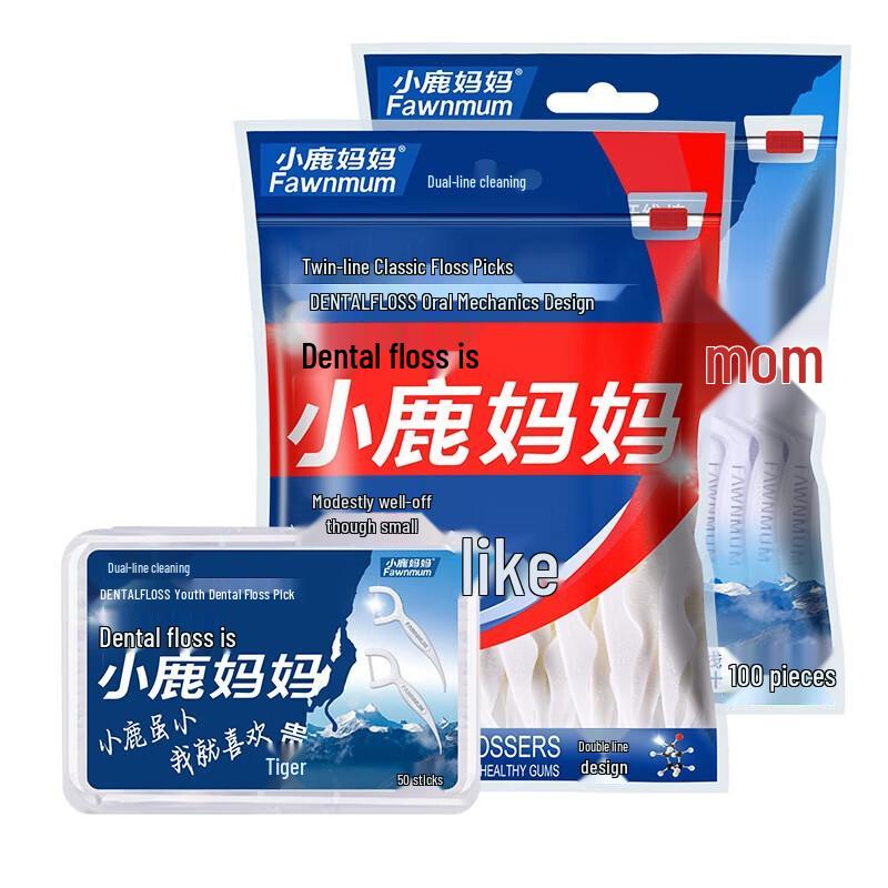 

Little Deer Mom Super Fine Dental Floss Picks