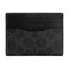 Card Holder 10 Fashionable Logo Print Contrasting Design, Artificial Leather and Cow Leather Holder, Regular, Women's Style, Gray Gray and Black