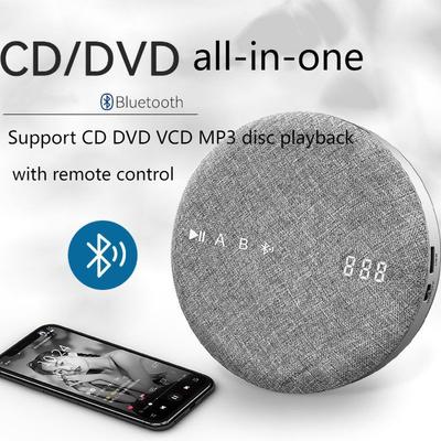 Portable Bluetooth CD Player DVD VCD MP3 Hifi With Speaker USB Vintage Music With Remote Control Stereo Home Study Walkman