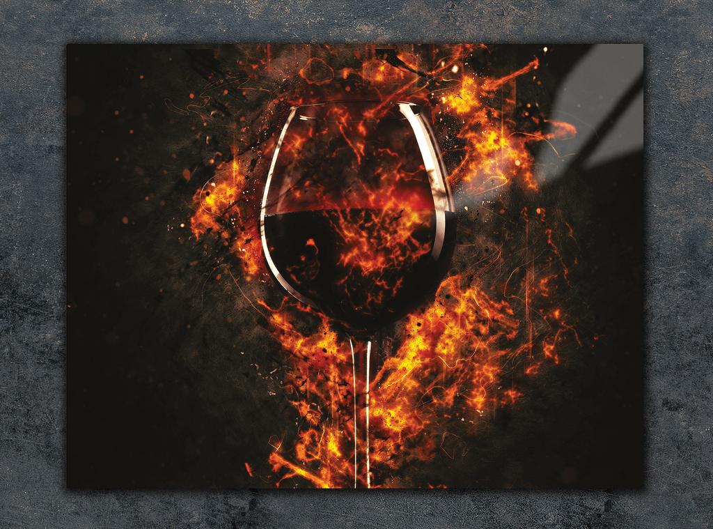 SZKLANA DESKA DO KROJENIA 40x30 WINO