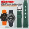 Fluoro Rubber Strap 20mm 22mm Quick Release Soft Sport Waterproof Stainless Steel Butterfly Buckle Men Replacement Watch Band