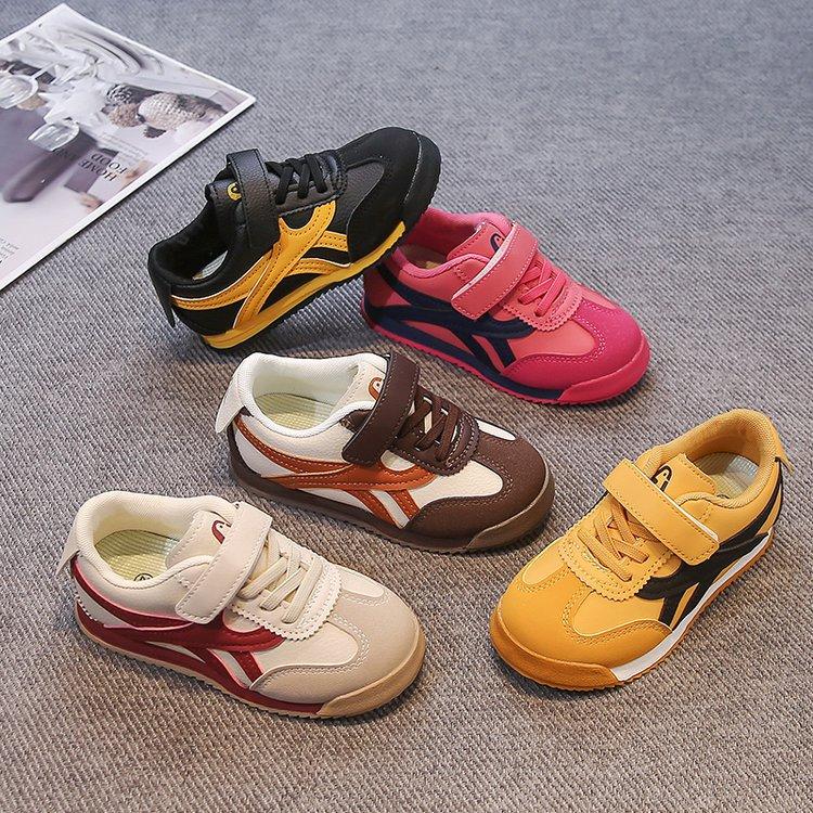 Classmate girls 2025 spring and autumn new children's Forrest Gump sports shoes for primary school students soft-soled German training board shoes b