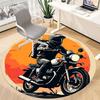 Tappeto Rotondo Tramonto Moto Ufficio, Tappetino Adatto Per Ufficio, Sotto Sedie Ufficio Camera da Letto Soggiorno Decorazione Casa, Decorazione Stanza