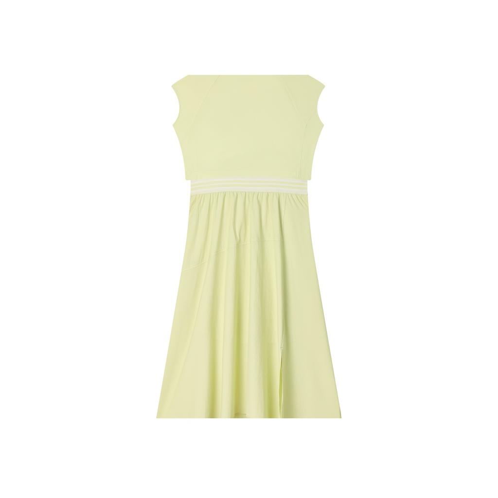Fila Trendy Fashion Casual Versatile Sleeveless Dress Women Dresses Fluorescent-Green F11W524302F-LG