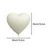 3-Pack 30inch Heart-Shaped Aluminum Foil Balloons, Matte White Heart Balloons, Suitable for Birthdays, Valentine's Day, Engagement, Wedding, 