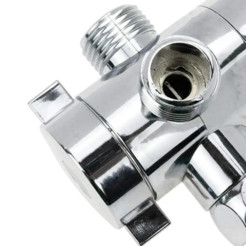 Adaptor Comutator 3 Moduri Conector Alamă G1/2 Inch Accesorii Baie Deviator 3 Căi Reglabil Cap Duș
