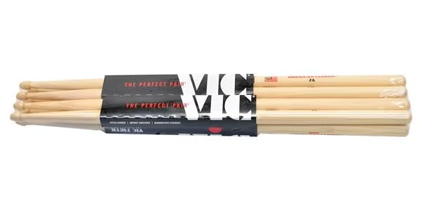 

VIC FIRTH American Classic (Hickory) VIC-7A Drumsticks - 4-Pack