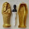 Ancient Egypt Mummy Coffin Ornament Detachable Resin Pharaoh Cleopatra Pyramid Gauze Gift Souvenir Simulation Handicraft