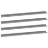 VidaXL Wall Shelves 4 Pcs Grey 115x9x3 Cm