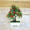 Creative Home Decor: Artificial Bonsai Grass Balls and Mini Cherry Snow Ball Trees