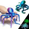 3D-Printed Articulated Octopus Figurine: A Realistic, Articulated Stress-Relief Toy and Creative Decorative Item for Children