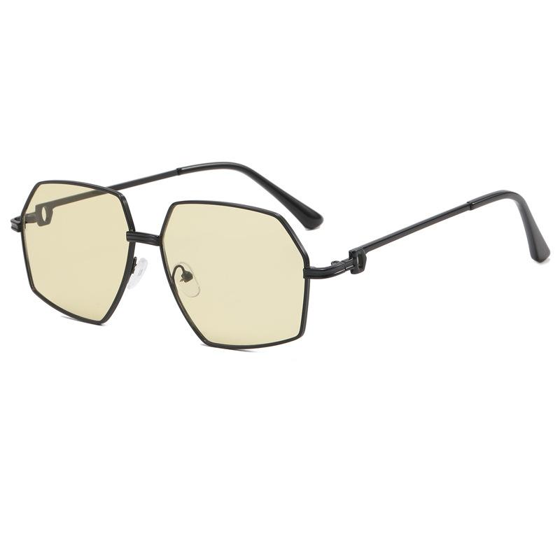 Polygon Shape Sunglasses For Women Fashion Trendy Uv400 Protection Men'S Sun Glasses Outdoor Travelling Female Sunglass