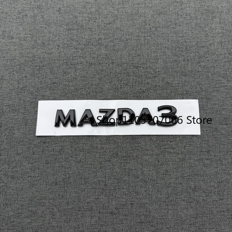 Für 2020 21 22 23 24 Jahr MAZDA3 AXELA Limousine und Hatchback Schwarzes Logo Emblem Auto Front Heck Kofferraum Abzeichen Aufkleber MAZDA3 Zubehör