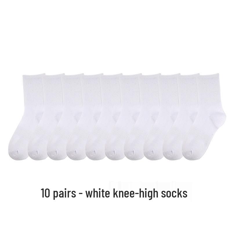 Unisex Ankle & Mid-Calf Sports Socks - Solid Colors for All Seasons