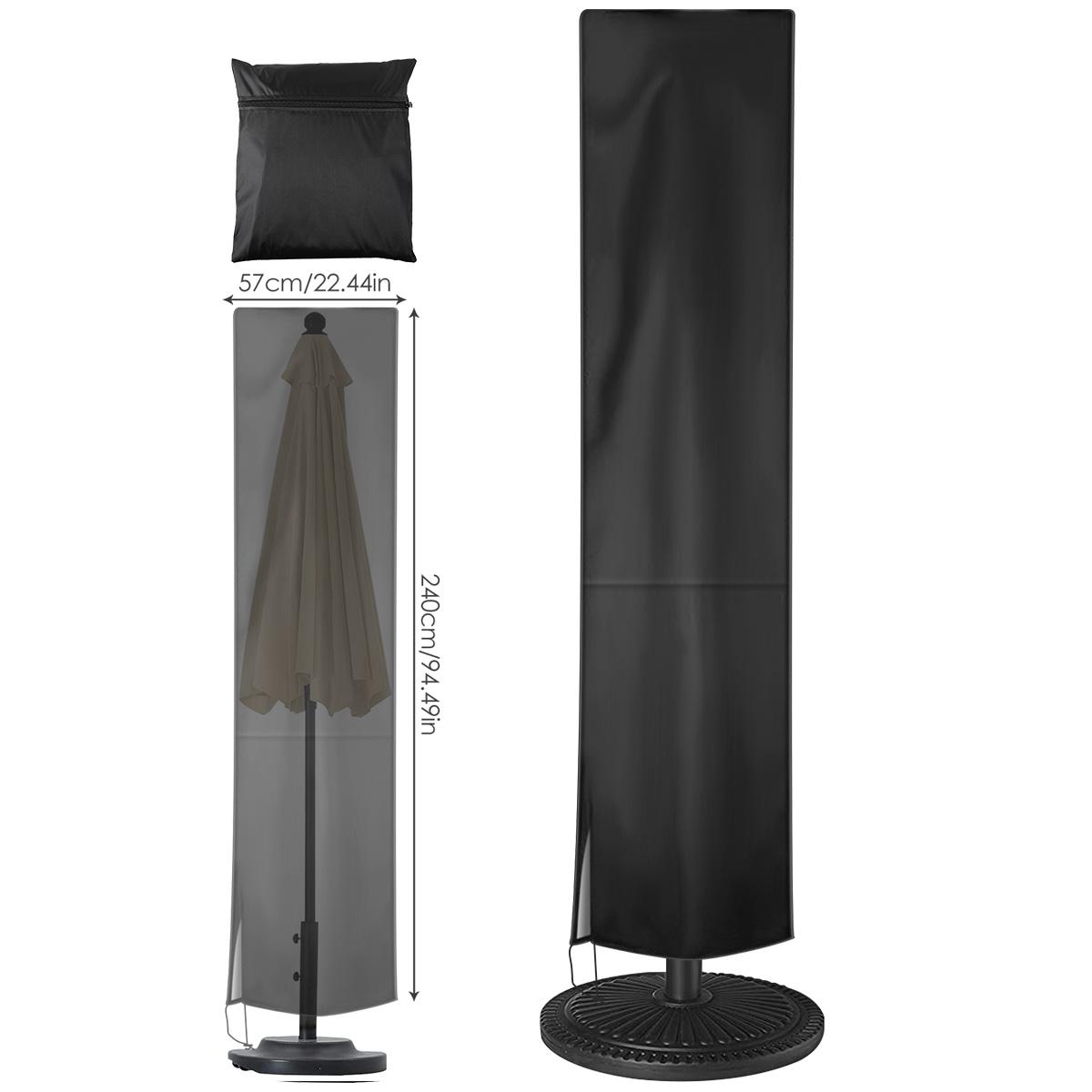 

Водонепроницаемый чехол для зонта из ткани Оксфорд, для улицы, сада, патио, защита от УФ-лучей, ветрозащитный, дождестойкий, солнцезащитный, аксессуары для чехла для зонта