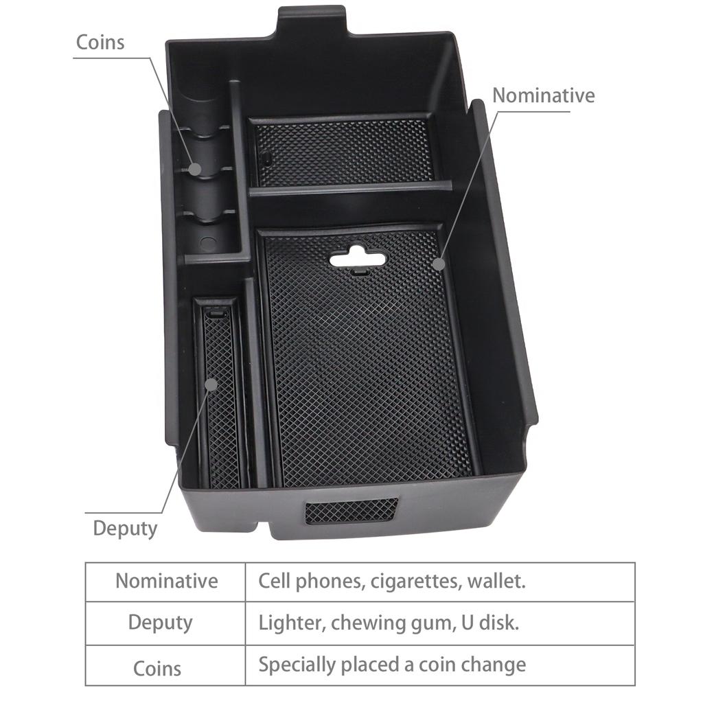 Car Accessories For Chevy Chevrolet Equinox Center Console Organizer Armrest Secondary Storage Box Case Tray
