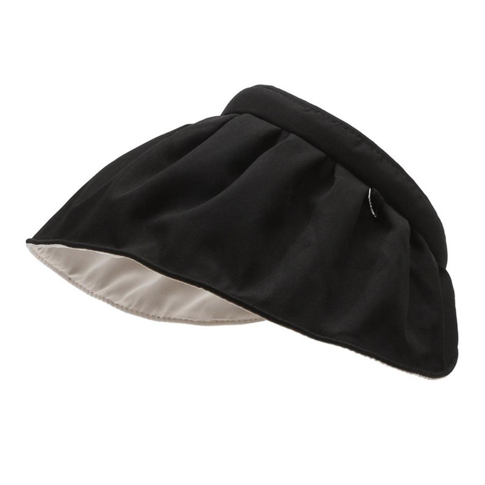 Topless Sun Protection Cap Sweet Foldable Visor Cap Fashion Female Shell Hat  Travel