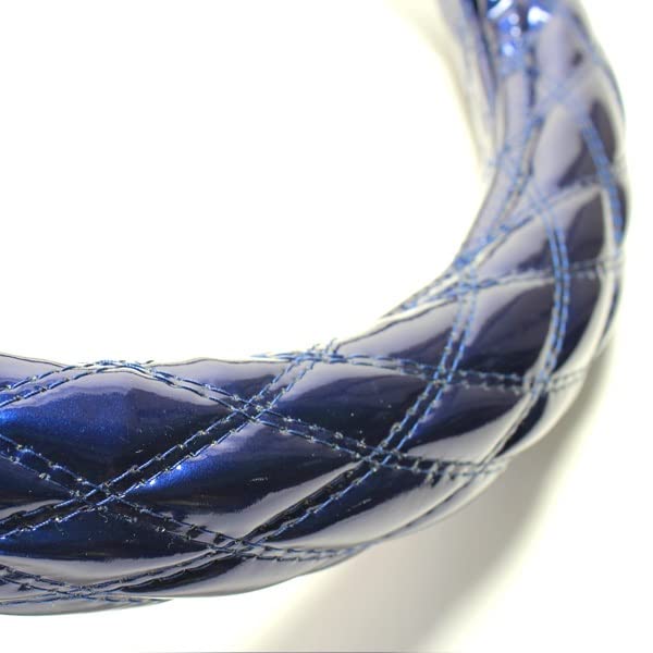 

Azur Enamel Navy Steering Wheel in Extra Thick Steering Wheel Dress Up Your Cover, 2HM, Made Japan, Cover, Car