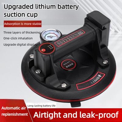 8 Inches Tiling Machine Industrial Air Pump Vacuum Powerful Electric Suction Cup Automatic Air Refill Glass Tile Handling Tool