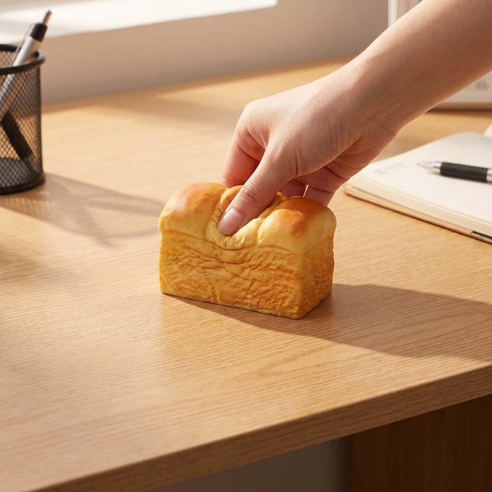 Fake Food Model Breakfast Squeeze Sensory Toys Bread Slow Rebound Toy  Office Workers
