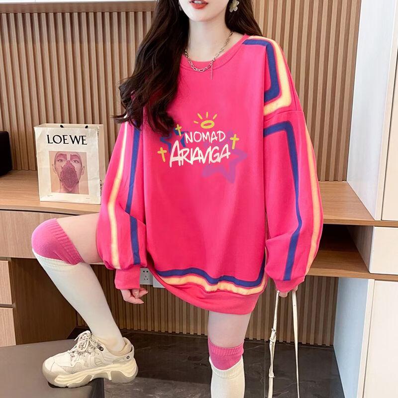ZOSOUL Women's Casual Letter Graphic Crewneck Sweatshirt