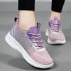 Women's Mesh Walking Shoes Comfortable Running Tennis Athletic Workout Training Sneakers Lightweight Breathable Lace-up Non-slip Sneakers for Women