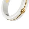 Gucci Interlocking Double G Pattern 18K Gold Ring Unisex Rings White A002PI-J85V5-8062