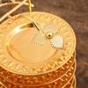 Golden Metal Dessert Plate Snack Plates 6-piece Set Cup Saucer Storage Rack Tasting Plate Cake Plates Fruit Bowl Dim Sum Dish