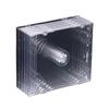Clear Acrylic CD Storage Box for Single/Double Discs with Replaceable Color Pages - Free Shipping