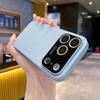 Applicable to iPhone17 mobile phone case plain leather lychee pattern Apple 16pro creative second change 15 advanced sense protective case