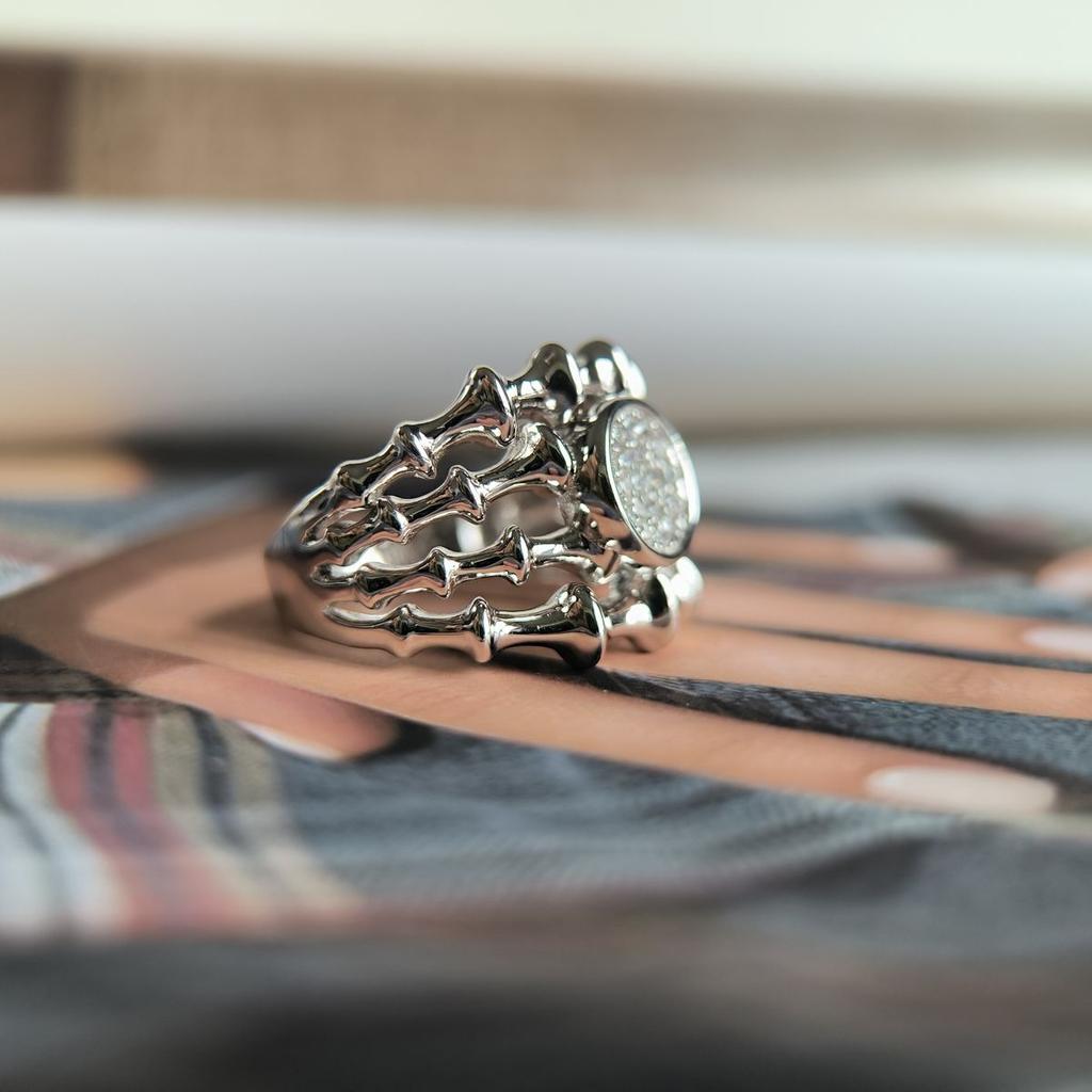 Silver Ring with Cubic Zirconia, Item Weight 7.21 G (2198239)